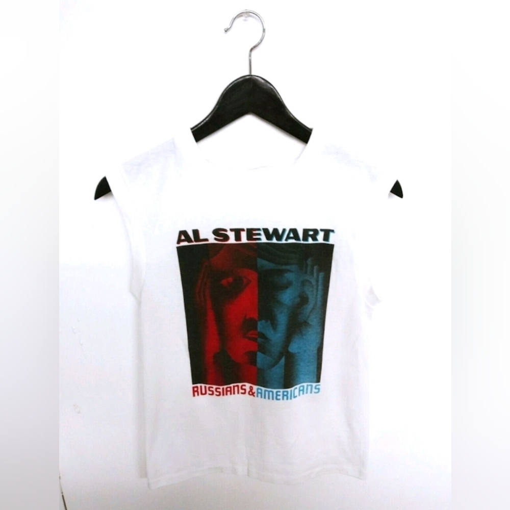 Vtg 1984 Al Stewart Russians & Americans Tour Sleeveless Top M